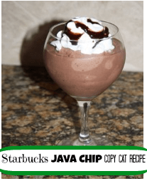 Starbucks Java Chip Copy Cat Recipe