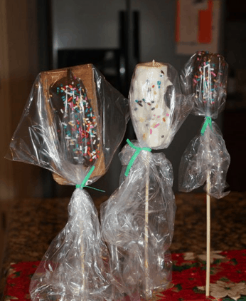 Chocolate Covered Marshmallow Pops