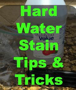 how to clean hard water stains
