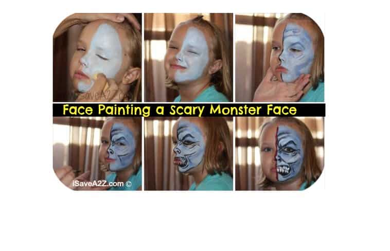 Scary Monster Face tutorial