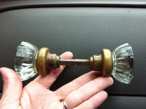handmade antique crystal door knob wine stopper