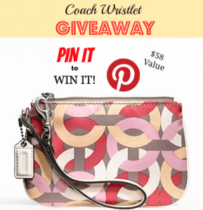 Coach Wristlet Giveaway