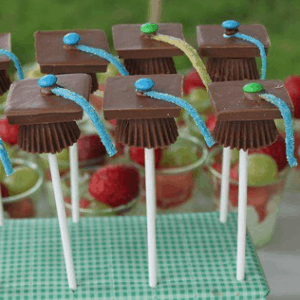 Chocolate Graduation pops