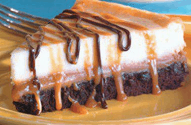 brownie caramel cheesecake recipe