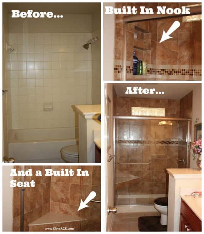 Bathroom Remodel Tub to Shower Project - iSaveA2Z.com