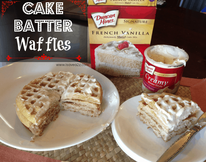 cake batter waffles