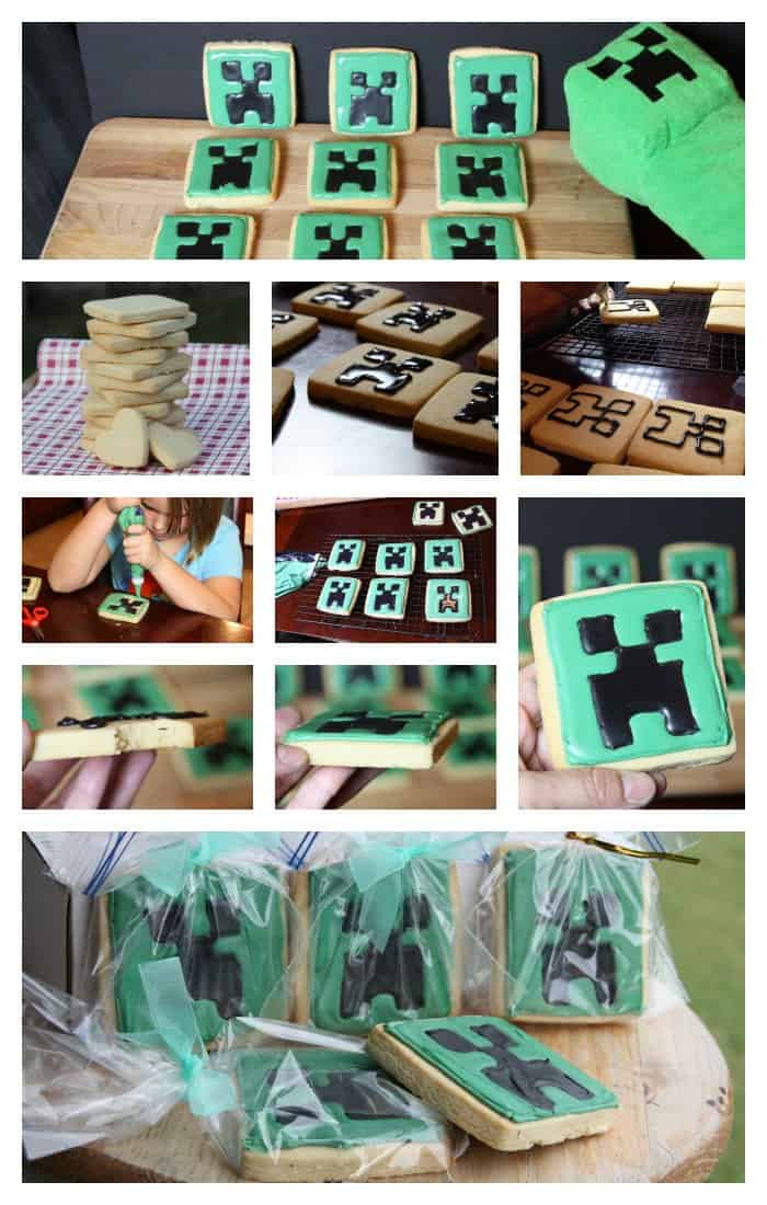 Easy Minecraft Creeper Cookies Tutorial