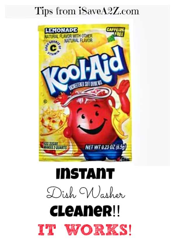 Kool Aid as an Instant Dish Washer Cleaner