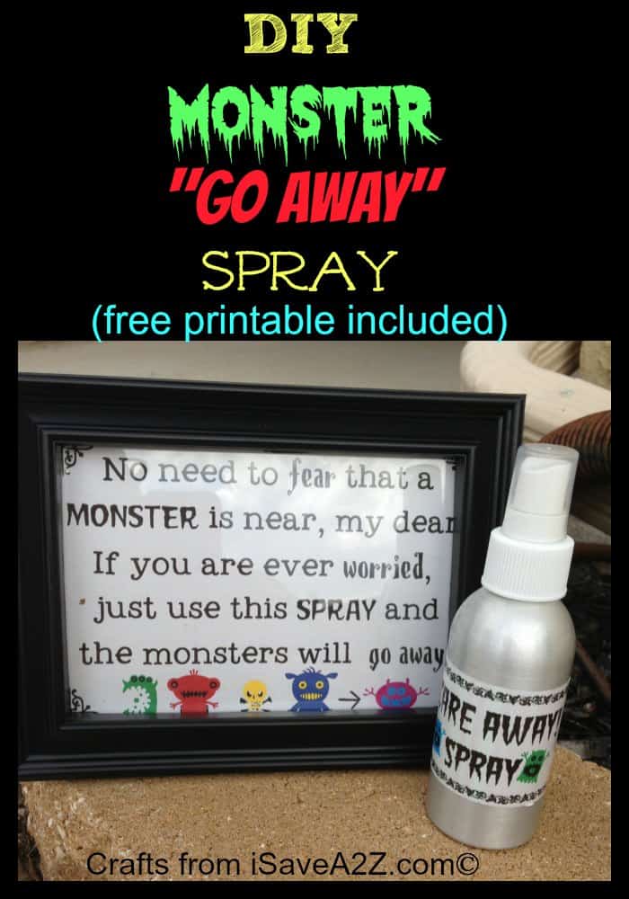 DIY Monster Go Away Spray