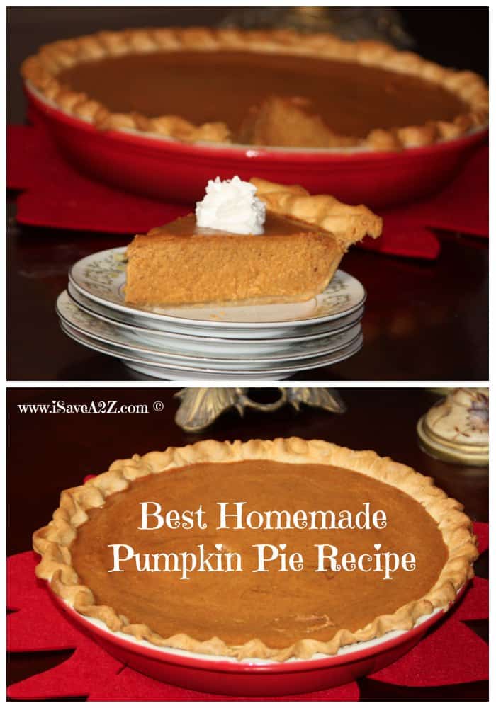 Best Homemade Pumpkin Pie Recipe