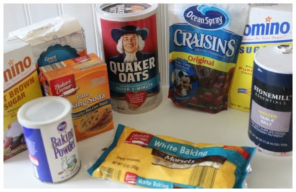 Cookies in a Jar Ingredients needed