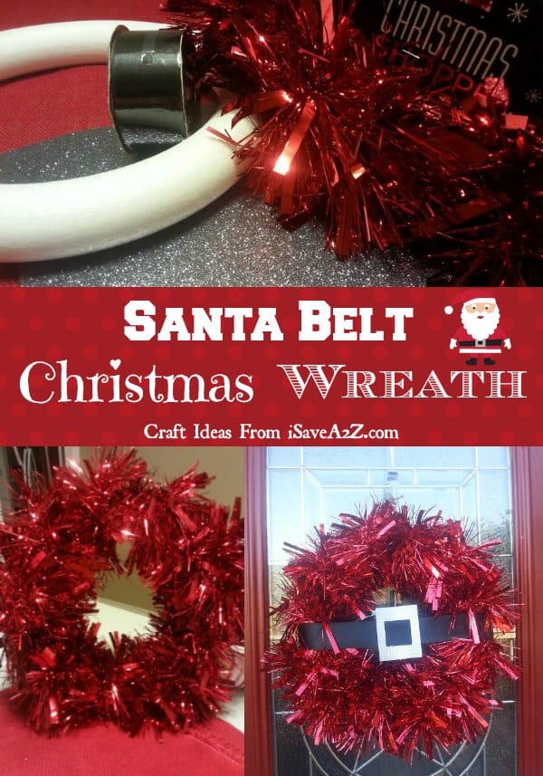 Santa Belt Christmas Wreath