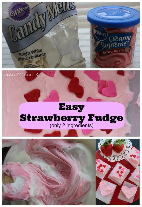 Easy Strawberry Fudge Recipe ingredients needed
