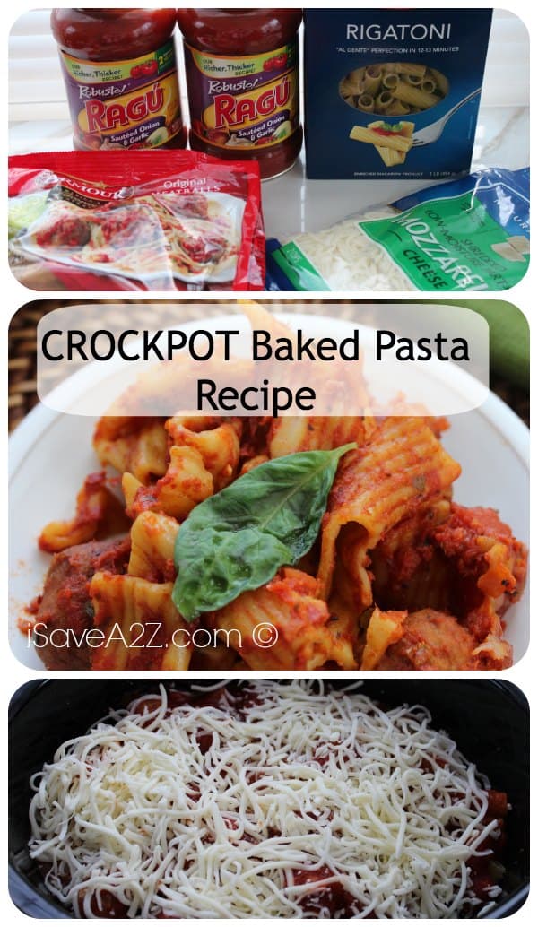Crockpot Baked Pasta Recipe