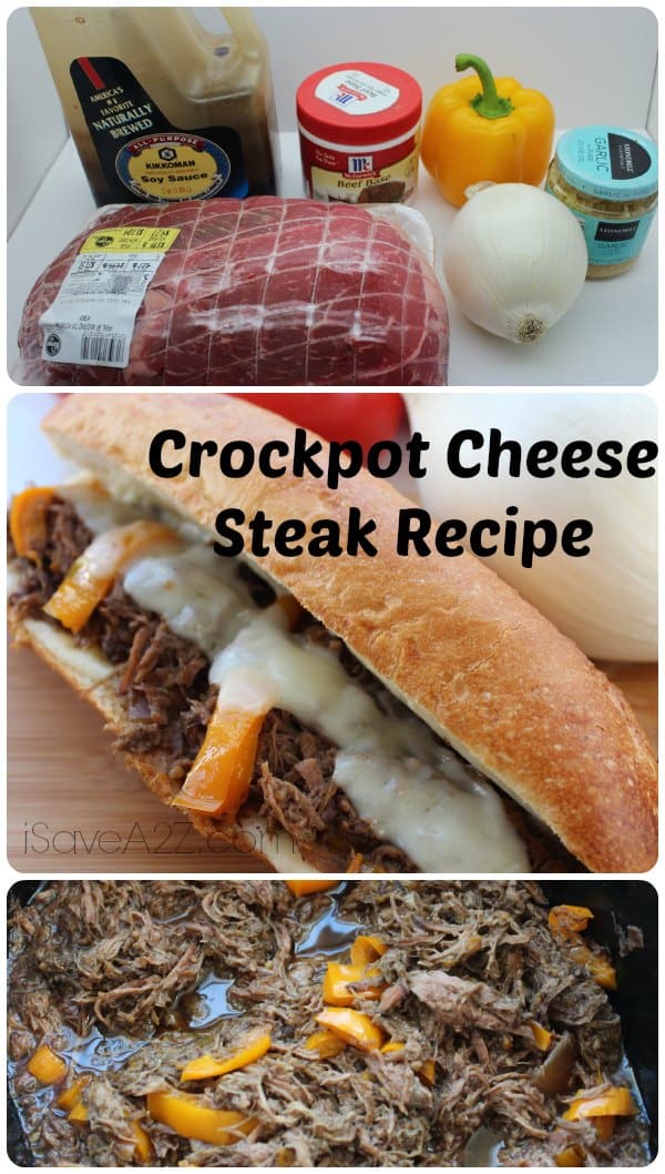 Crockpot Cheese Steak Recipe
