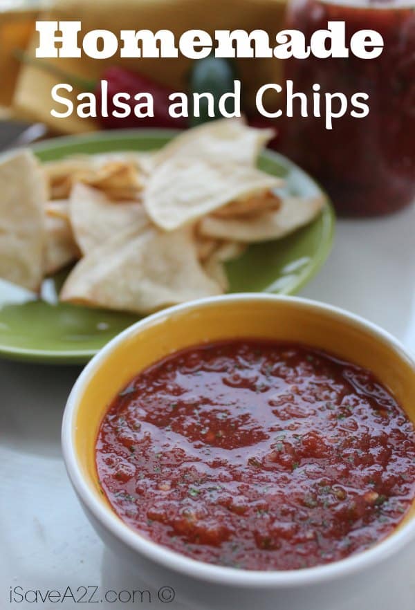 Homemade Salsa and Chips