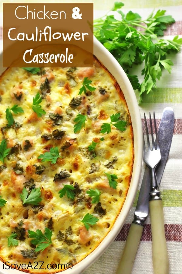Chicken and cauliflower casserole