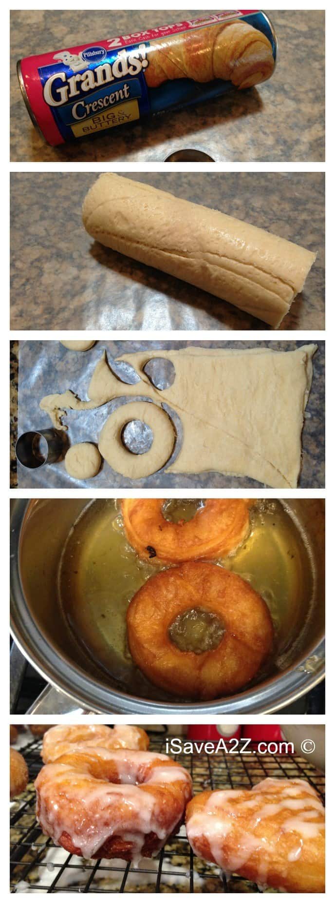 Simple Donut Recipe made from Cresent Rolls