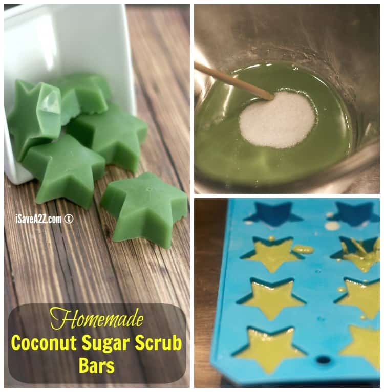 Easy Homemade Coconut Sugar Scrub Bars
