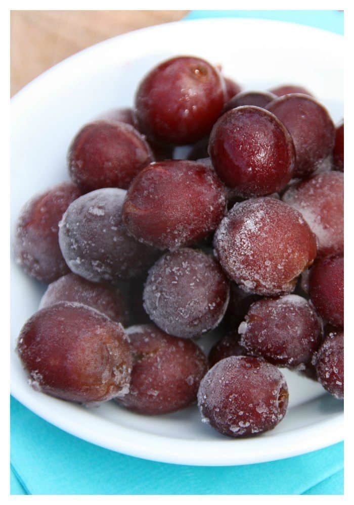 Easy ice Chest Recipes:  Frozen Grapes