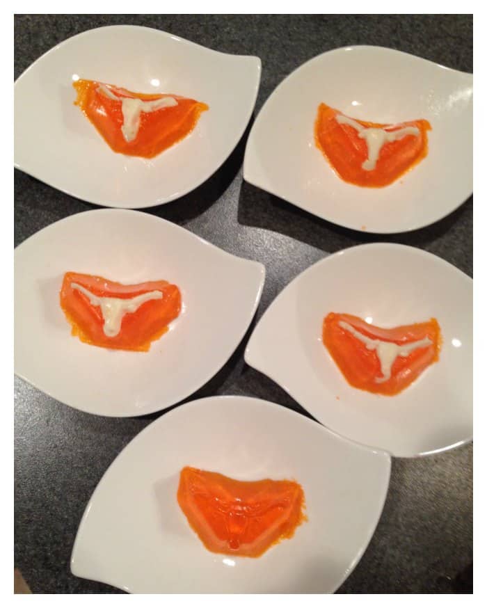 Jello Jigglers Hook Em with our without white longhorns