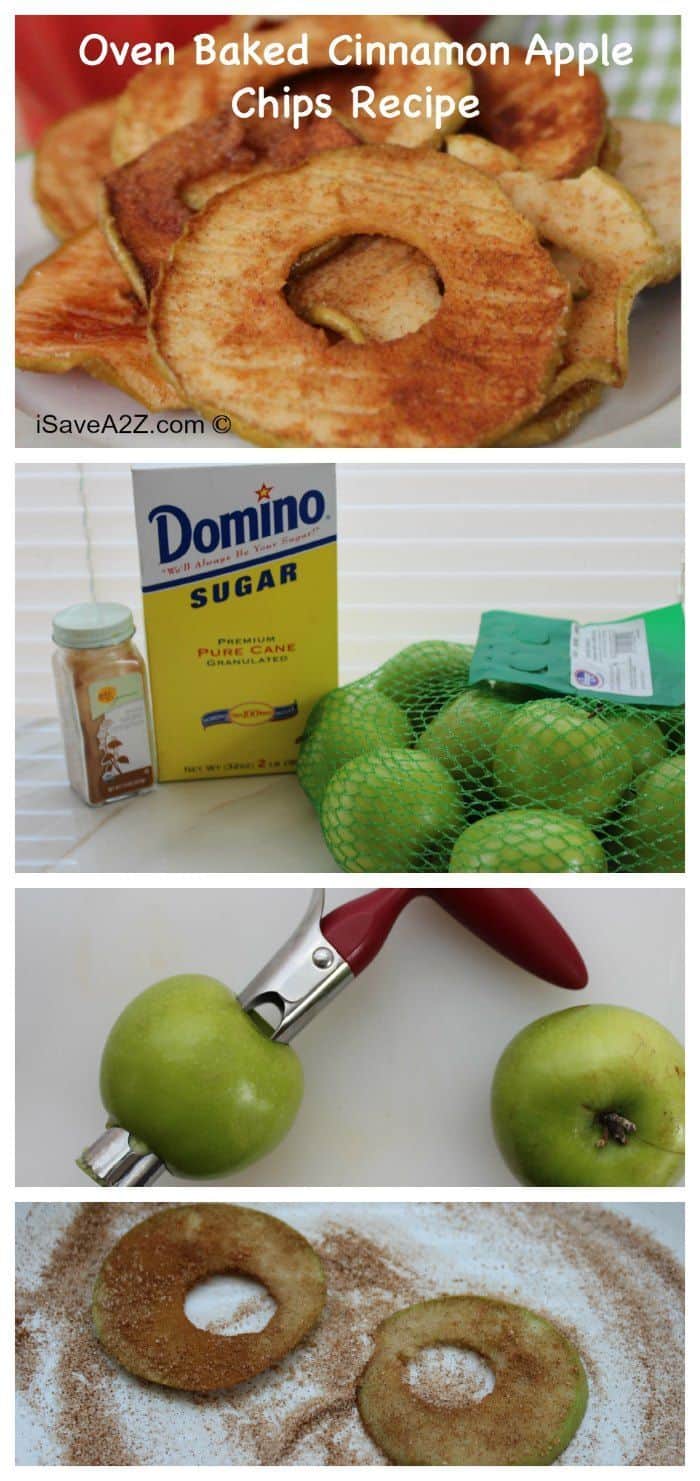 Oven Baked Cinnamon Apple Chips Recipe