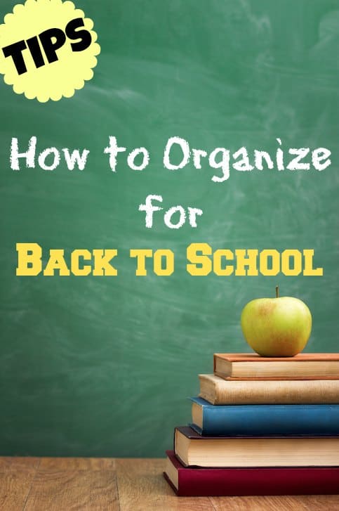 How to organize for Back to School