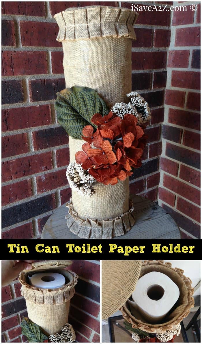 Tin Can Toilet Paper Holder