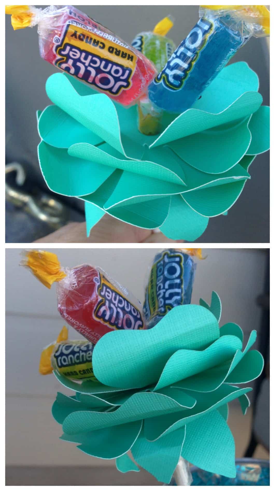Easy Silhouette Project Candy Flower Idea
