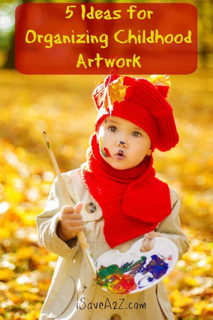 5 Ideas for Organizing Childhood Artwork