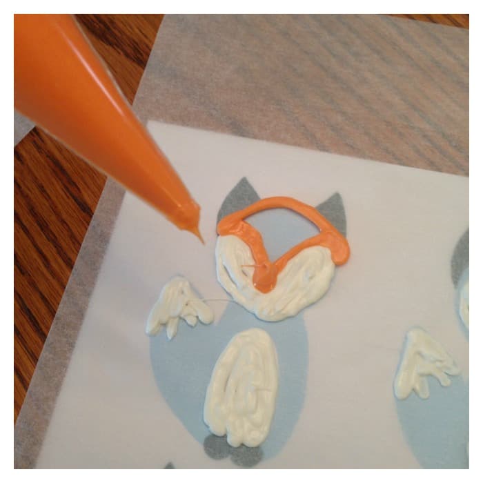 Chocolate Fox Cupcake Toppers