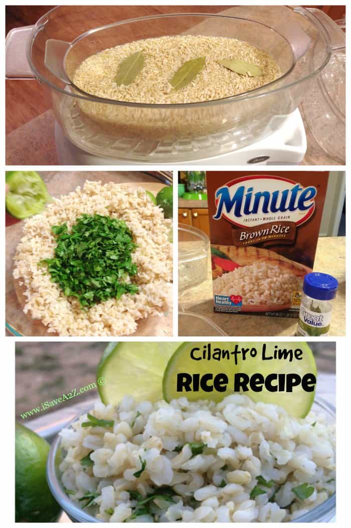 Cilantro Lime Rice Recipe collage