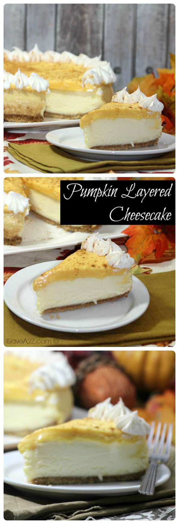Pumpkin Layered Cheesecake