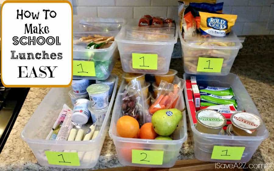 how to make school lunches easy