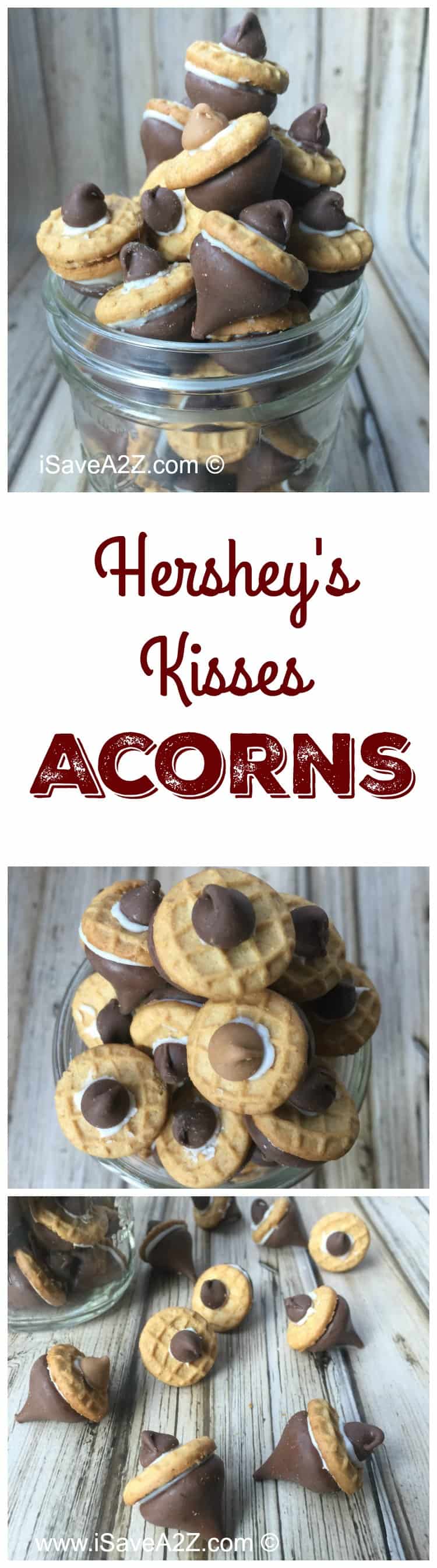 Cute Acorns made out of Hershey's Kisses