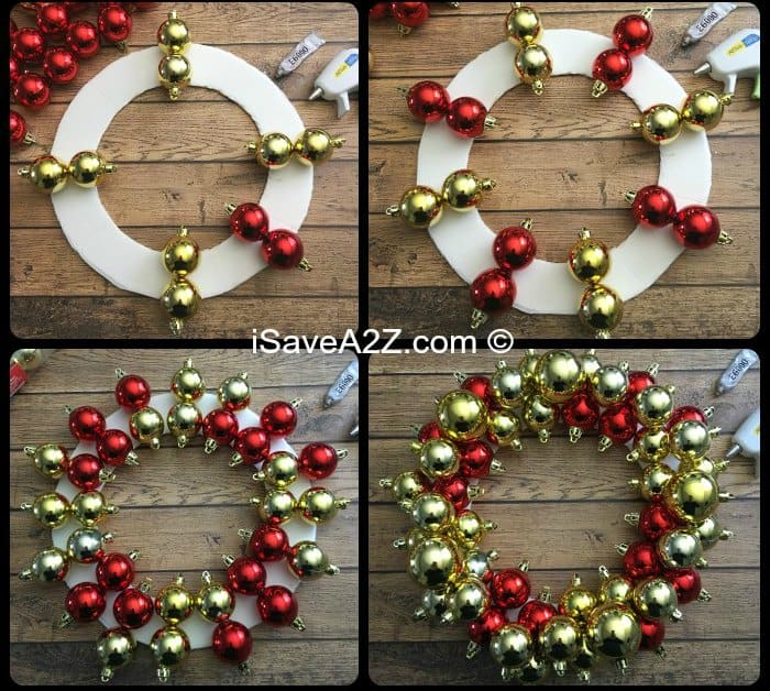 How to Make an Ornament Wreath for Christmas