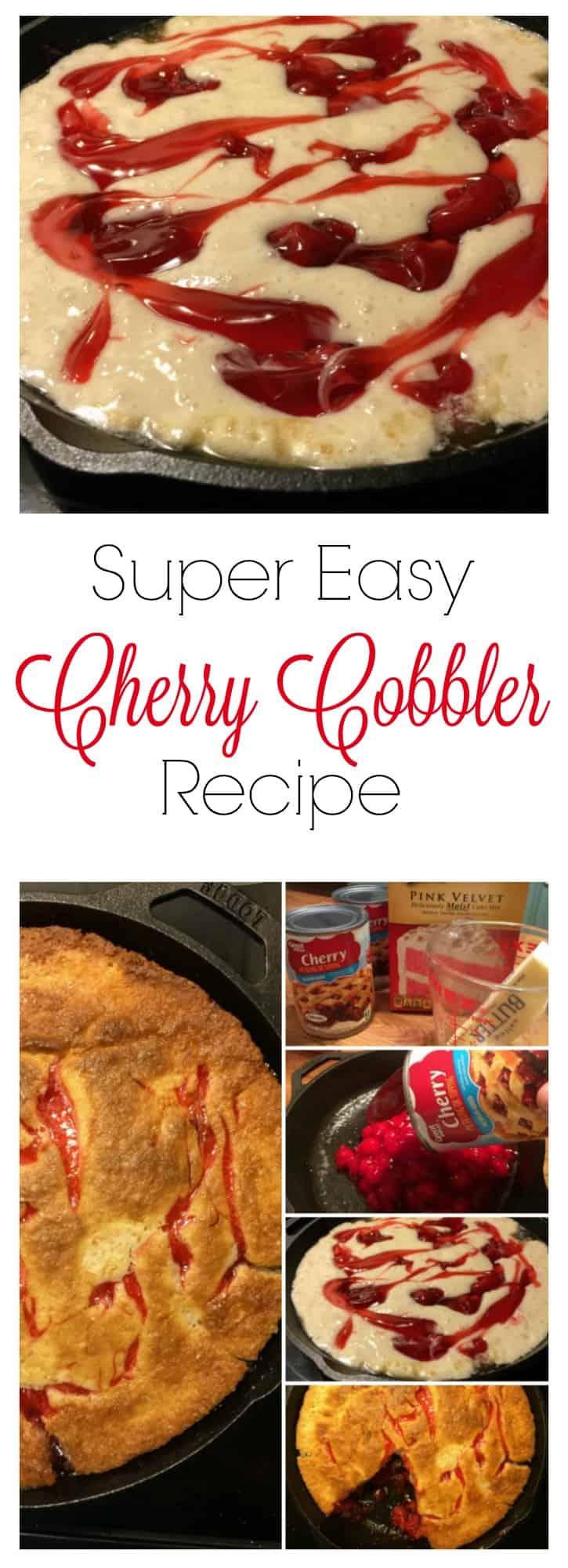 Super Easy Cherry Cobbler recipe 