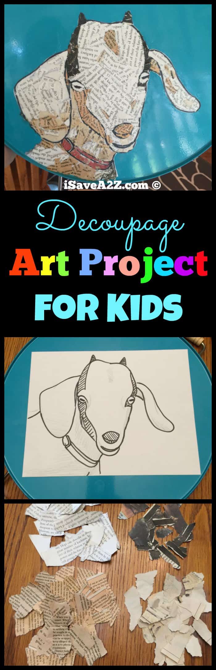 Decoupage Art Project for Kids