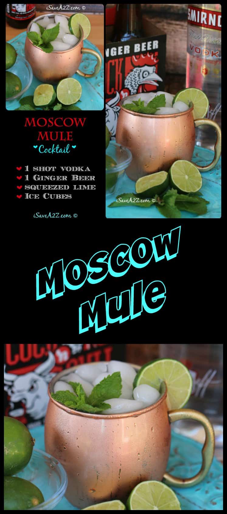 Moscow Mule Drink Recipe using my favorite Moscow Mule Mugs