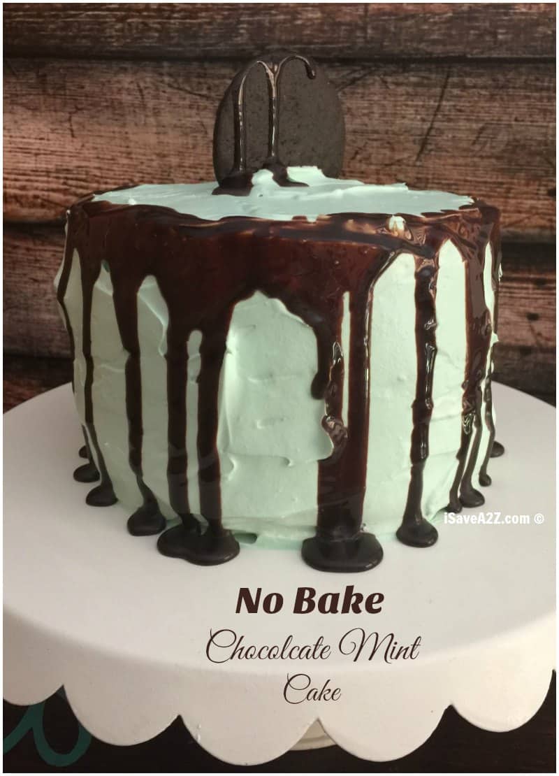No Bake Chocolate Mint Cake Recipe