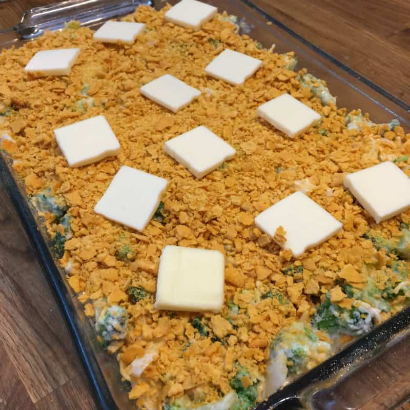 Cheese Crusted Broccoli Casserole without rice