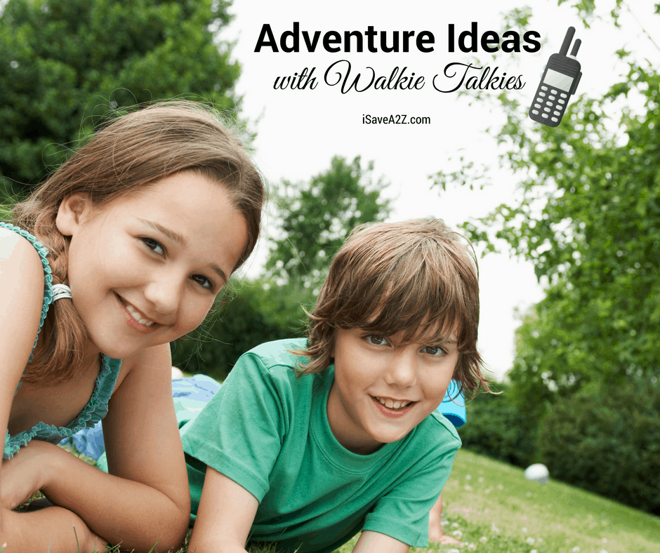 Kids Outdoor Adventure Activities using Walkie Talkies