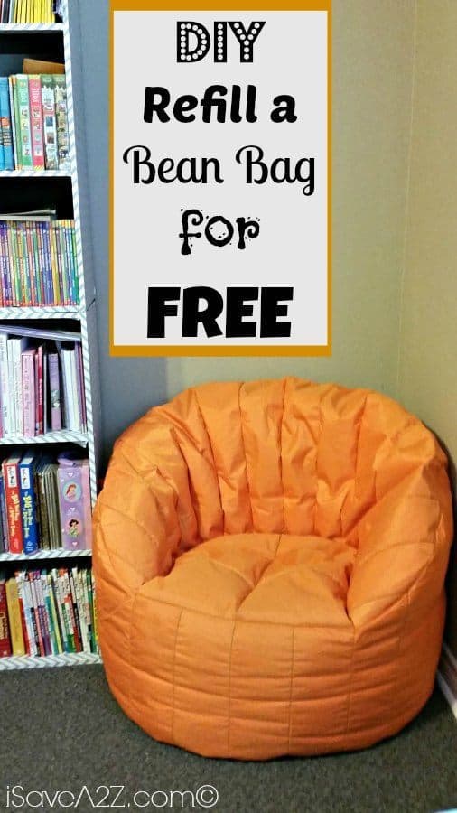 Refill A Bean Bag For Free Simple Diy, What Can You Refill A Bean Bag Chair With