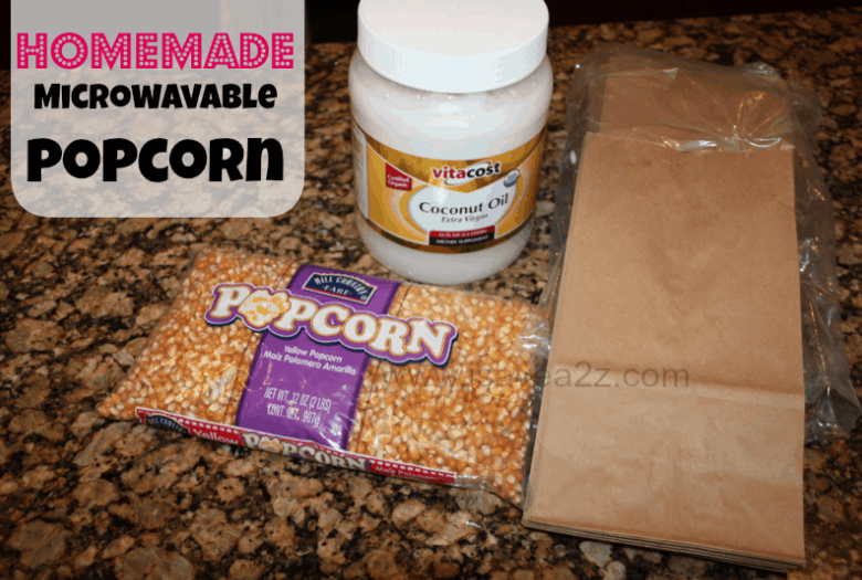 Homemade Microwavable Popcorn