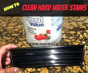 how to clean hard water stains