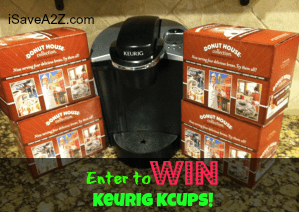 Giveaway:  Enter to WIN 4 boxes of Donut House (24 ct) Keurig Kcups!