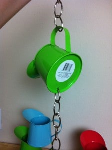 watering can rain chain