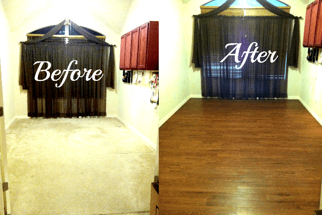 Luxury Vinyl Plank Flooring DIY Project Tutorial and Review