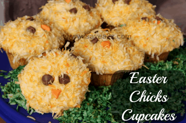 Easter Chicks Cupcakes