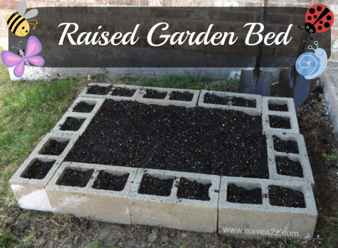 Cinder Block Raised Garden Bed